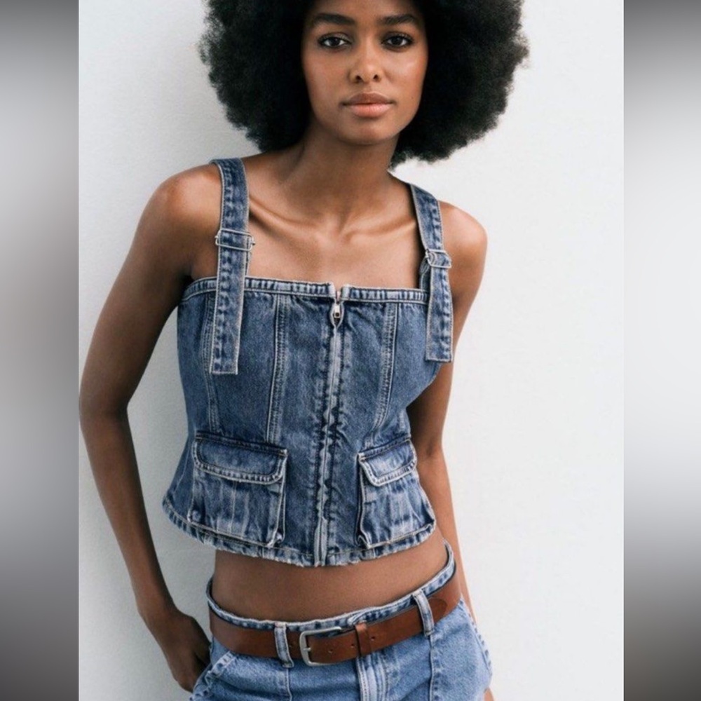 Women's Blue Denim top